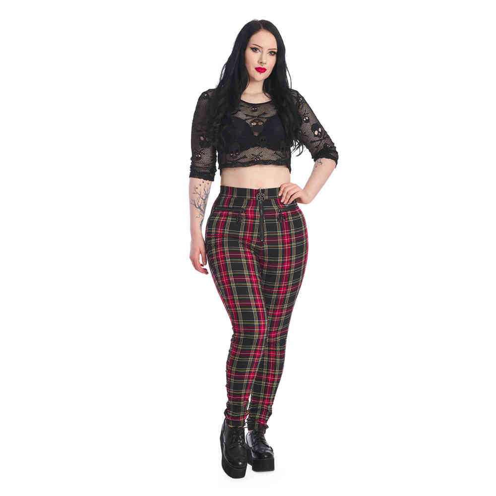 Banned - Rumor Has It Hose Skinny Fit - Rot
